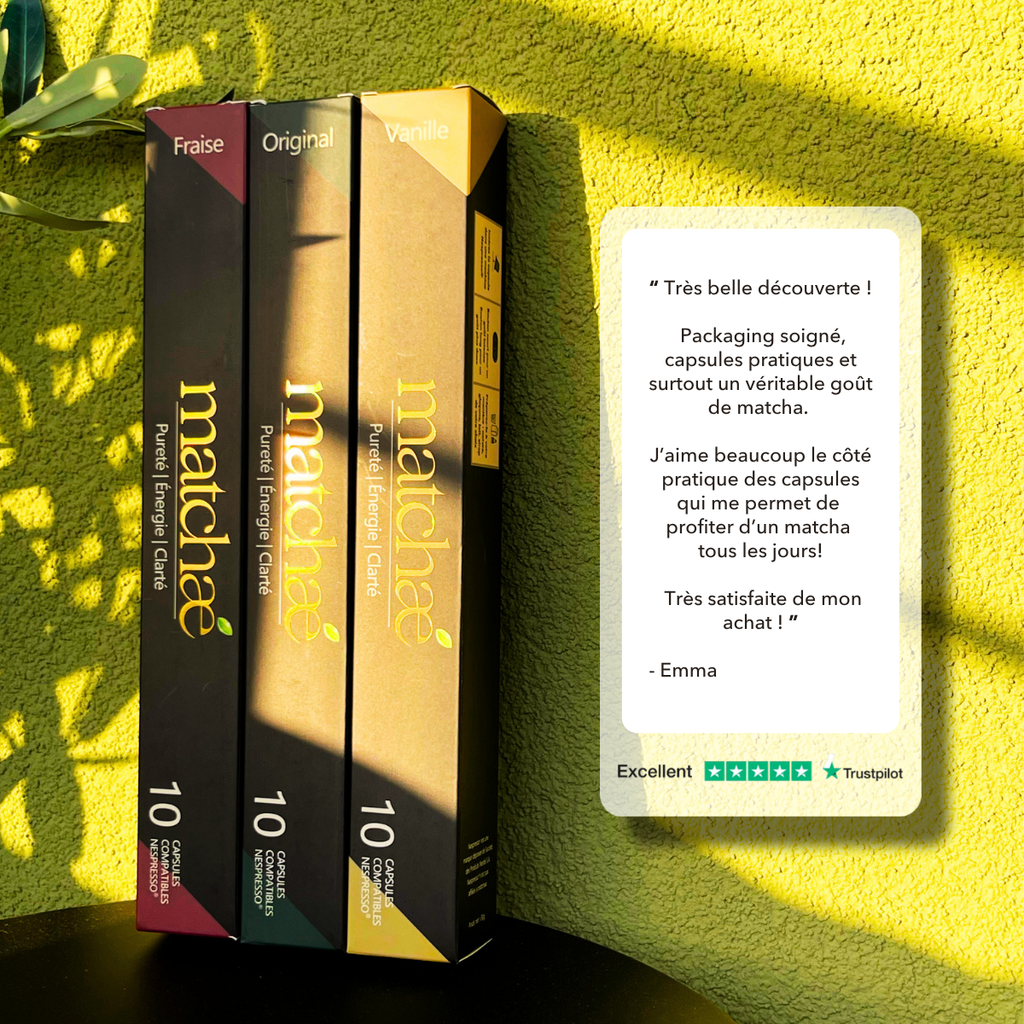 Boîte de 10 Capsules de Matcha - Compatibles Nespresso®