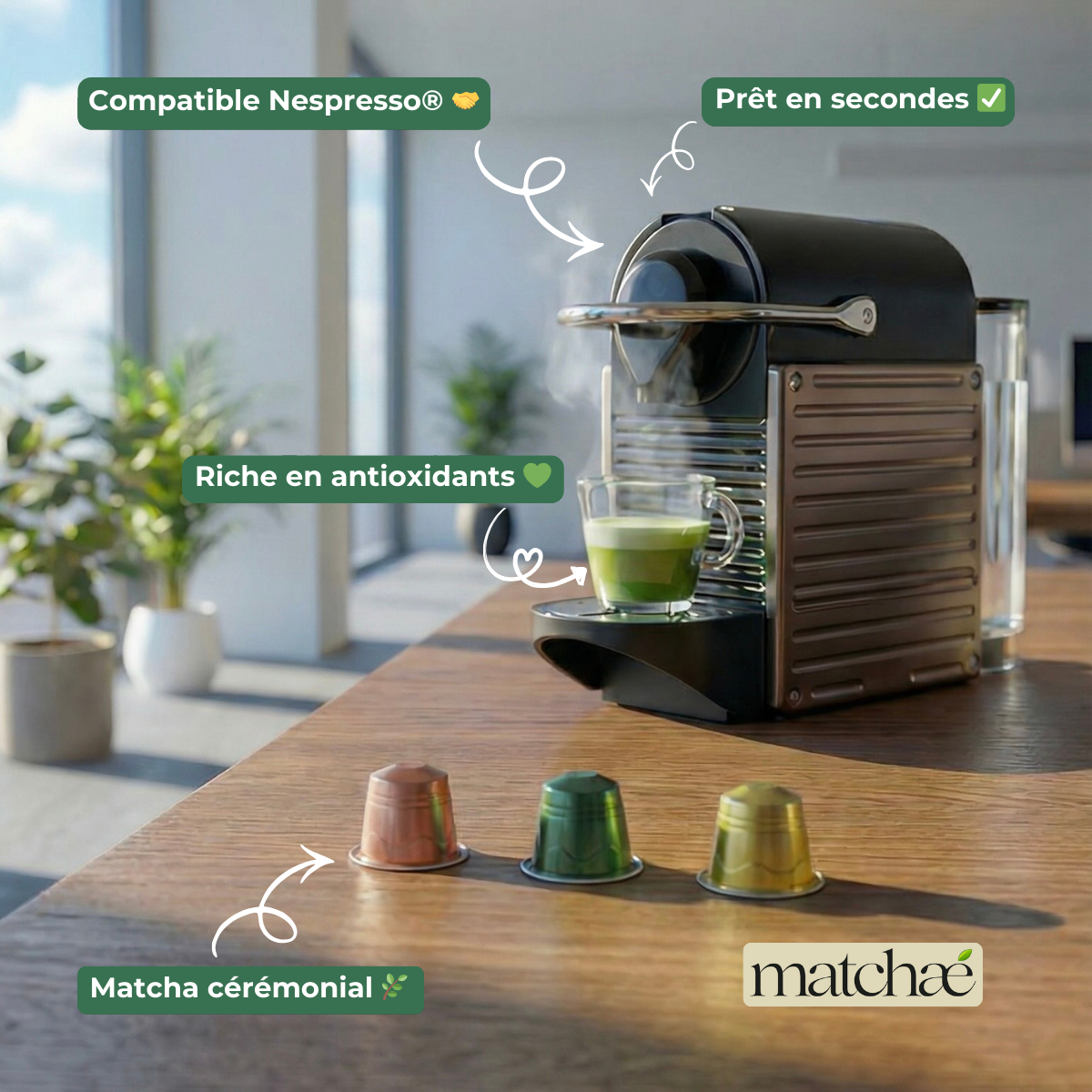 Matcha Cérémonial - 10 Capsules Compatibles Nespresso®
